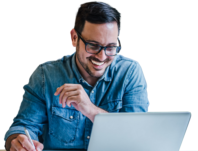 Man on laptop